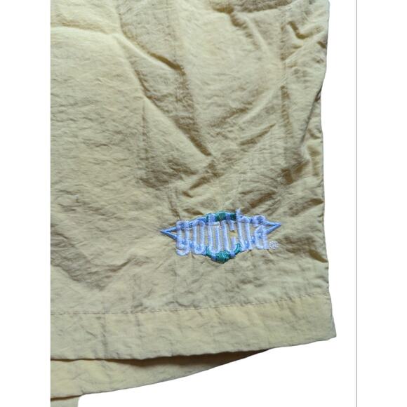 Vintage 90s Gotcha Embroidered Logo Nylon Board Shorts - Picture 3 of 5